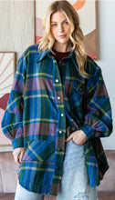 Load image into Gallery viewer, Oli &amp; Hali Dusk Plaid Shacket