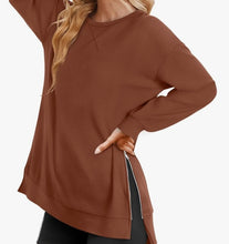 Load image into Gallery viewer, Carmel Side Zip Crew Sweatshirt