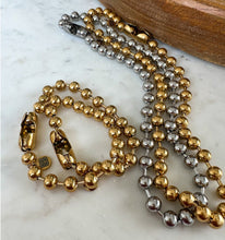 Load image into Gallery viewer, Ball &amp; Chain Necklace- Gold or Silver