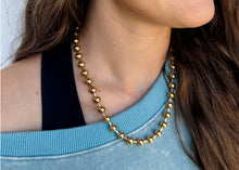 Load image into Gallery viewer, Ball &amp; Chain Necklace- Gold or Silver