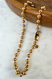 Ball & Chain Necklace- Gold or Silver