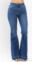 Load image into Gallery viewer, Judy Blue Dark Wash Wide Hem Flare