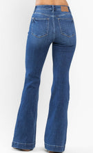 Load image into Gallery viewer, Judy Blue Dark Wash Wide Hem Flare