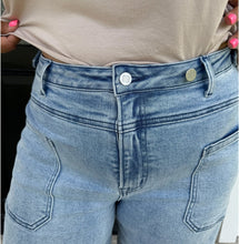 Load image into Gallery viewer, Blakeley Clover Front Pocket Denim