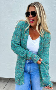 Miley Dot Cardigan- Fall Colors