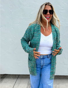 Miley Dot Cardigan- Fall Colors