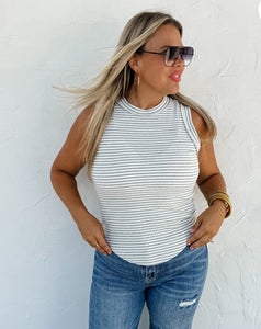 Bianca Ribbed Stripe Tank