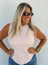 Load image into Gallery viewer, Bianca Ribbed Stripe Tank