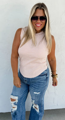 Bianca Ribbed Stripe Tank