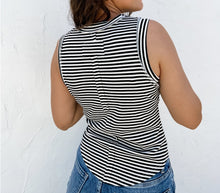 Load image into Gallery viewer, Bianca Ribbed Stripe Tank