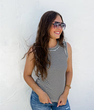 Load image into Gallery viewer, Bianca Ribbed Stripe Tank