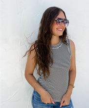 Load image into Gallery viewer, Bianca Ribbed Stripe Tank