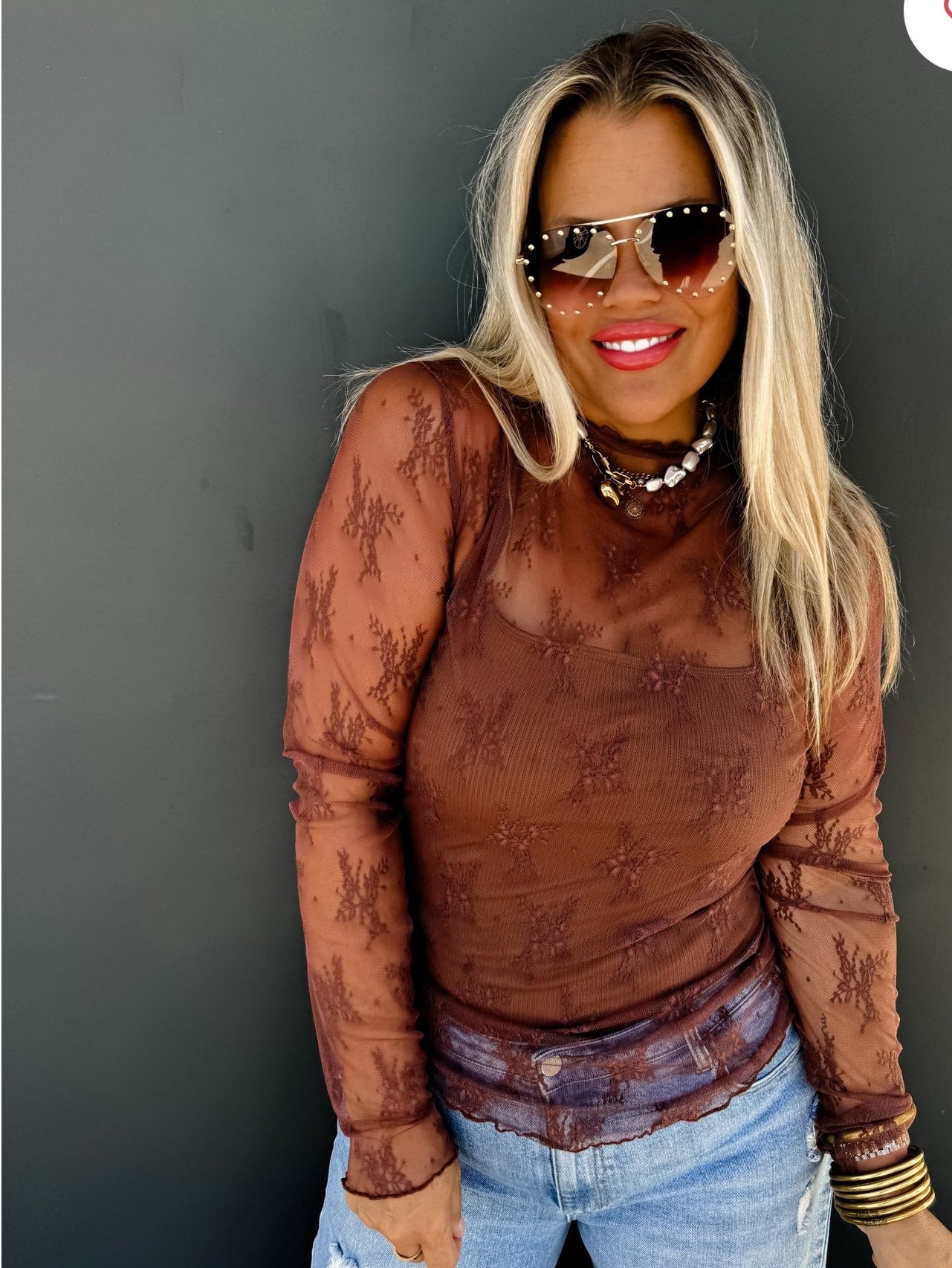 Roxy Sheer Top- Multi Color Options