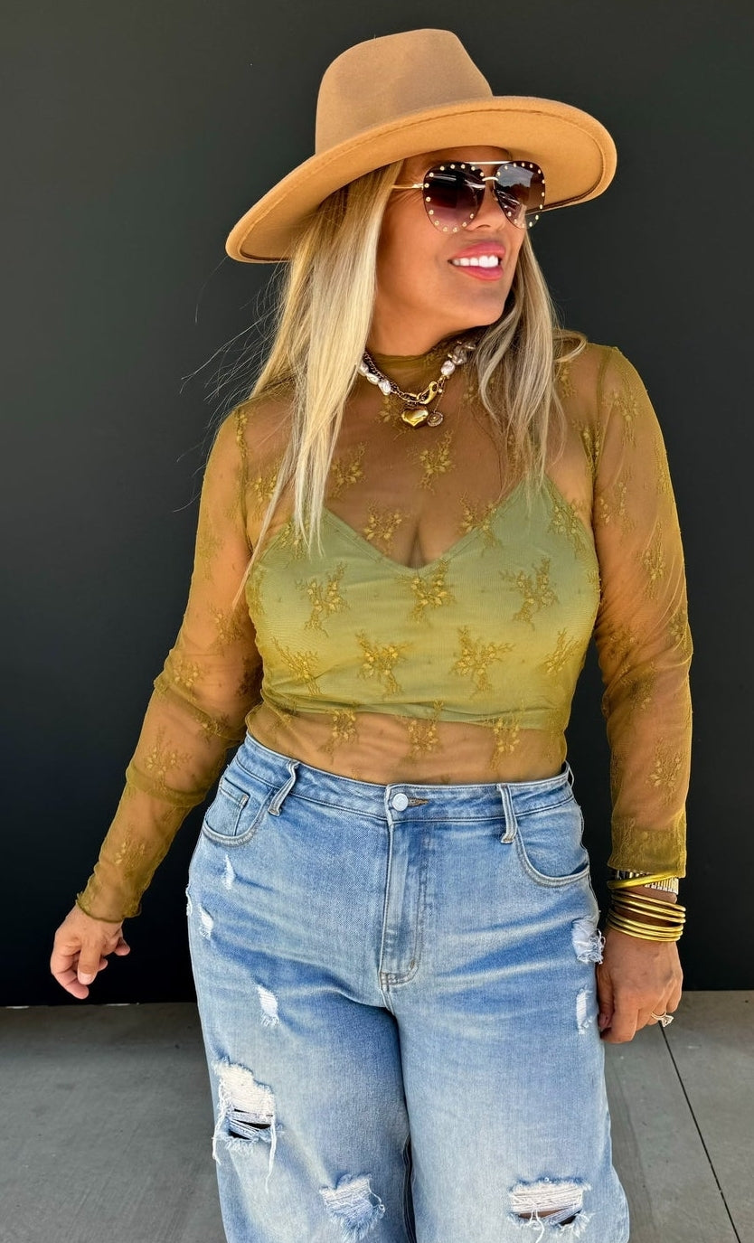 Roxy Sheer Top- Multi Color Options