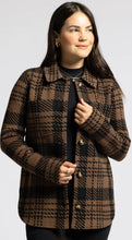 Load image into Gallery viewer, Leah Coat- Brown Plaid