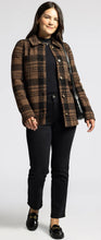 Load image into Gallery viewer, Leah Coat- Brown Plaid