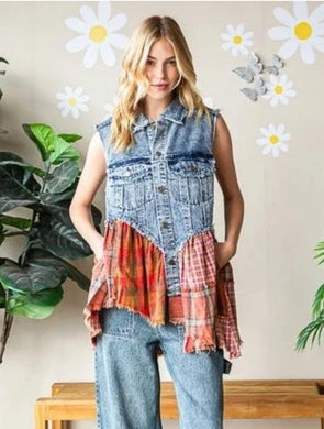 Liberty Plaid Ruffle Vest