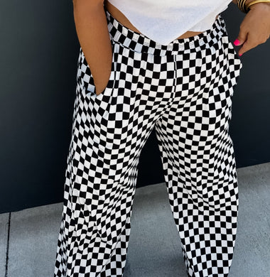 Be Bold Check Casual Pant