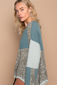 Paisley Boho Top- Teal