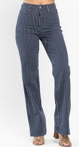 Judy Blue Cassidy Tummy Control Pin Stripe Denim