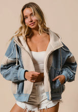 Load image into Gallery viewer, Juno Denim &amp; Sherpa Jacket