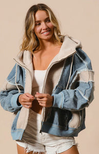 Juno Denim & Sherpa Jacket