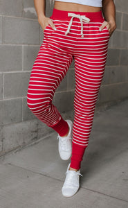 Ampersand Red Stripe Joggers