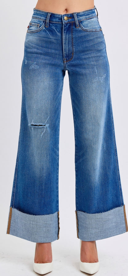 Judy Blue Wide Cuff Denim