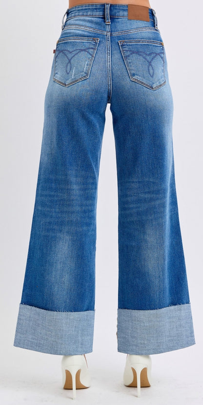 Judy Blue Wide Cuff Denim