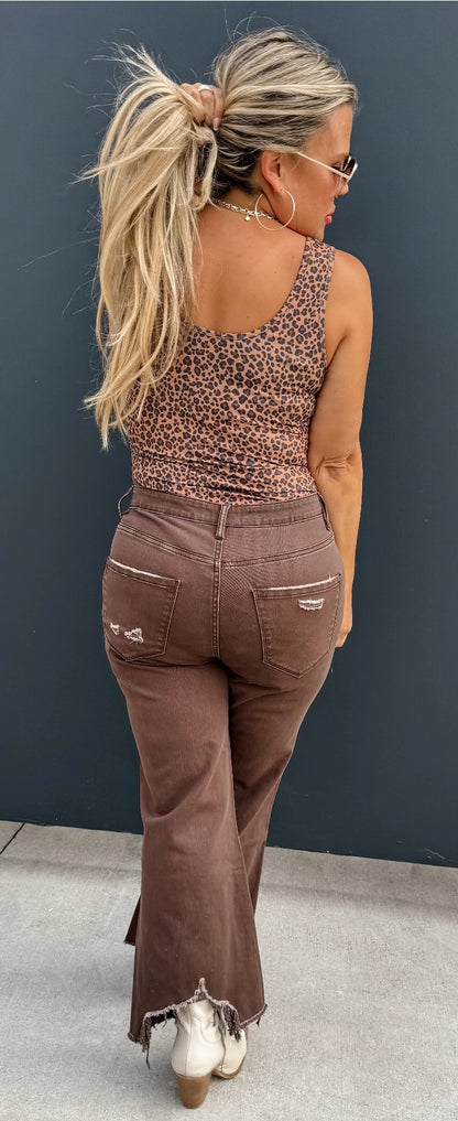 Blakeley Urban Distressed Jeans- Brown