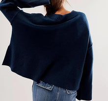 Load image into Gallery viewer, Betsy Flare Sweater- Navy