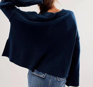 Betsy Flare Sweater- Navy