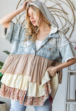 Load image into Gallery viewer, Oli &amp; Hali Emma Jean Ruffled Denim Top