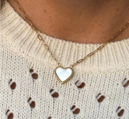 Pearl Heart Chain