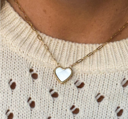 Pearl Heart Chain