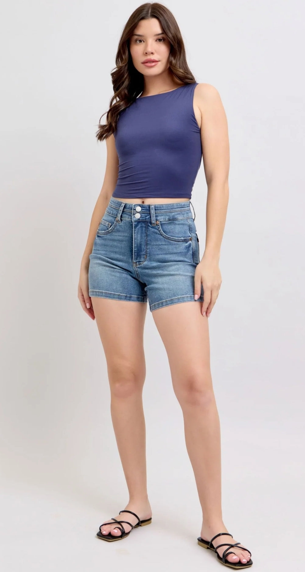 Judy Blue Wild Card Denim Shorts