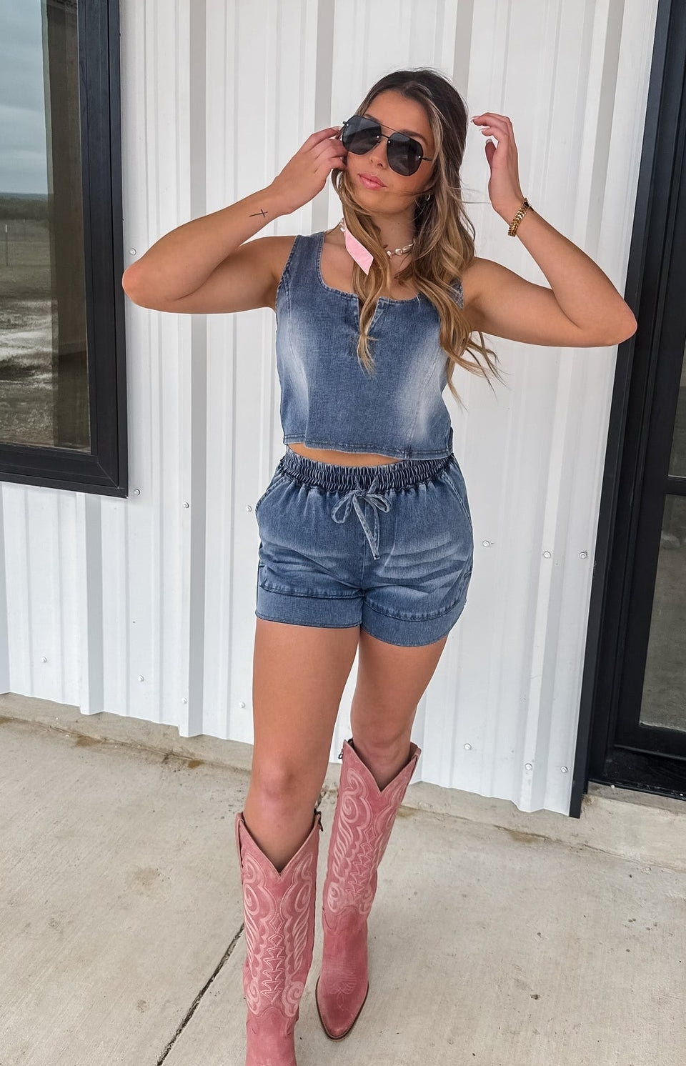 Sundown Denim Tank Top