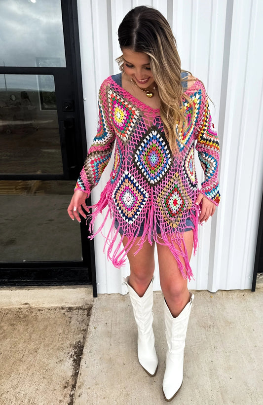 Free Spirit Boho Knit Top