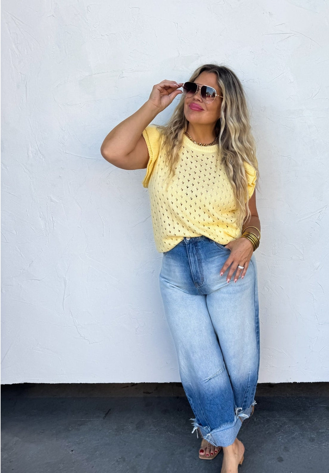Casey Ruffle Sleeve Top
