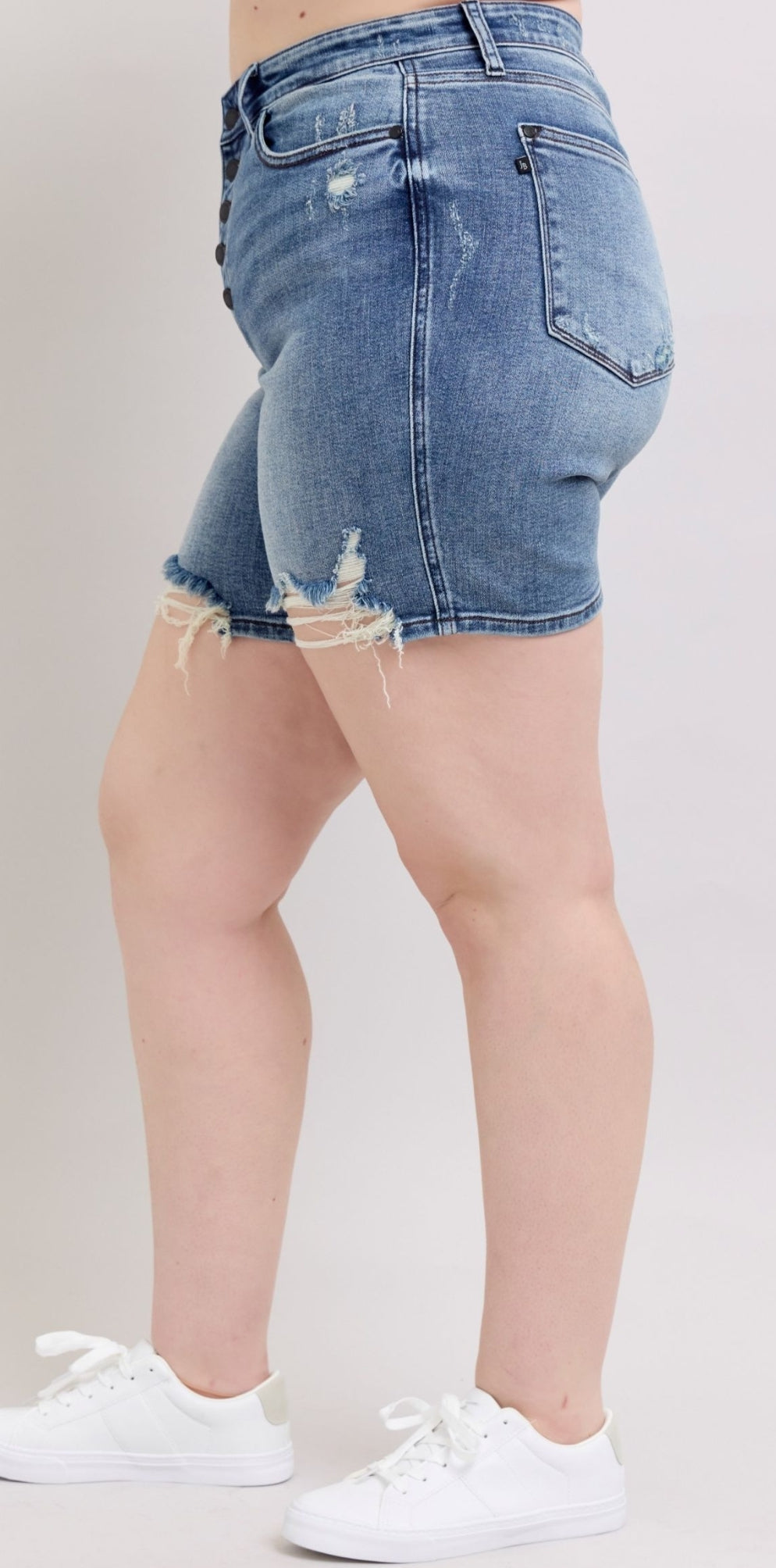 Judy Blue PinUp Mid Length Denim Shorts