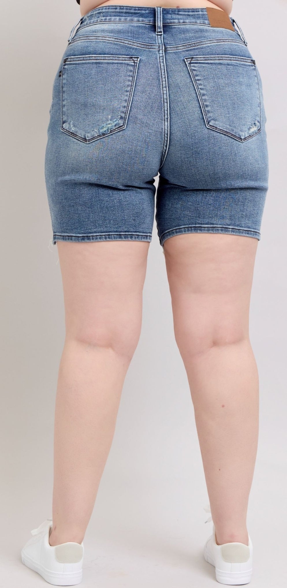 Judy Blue PinUp Mid Length Denim Shorts