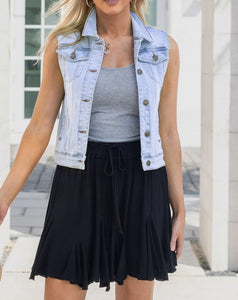 Denim Vest- Light Denim