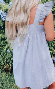 Sky Embroidered Dress