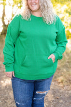 Load image into Gallery viewer, IN STOCK Vintage Wash Pocket Pullover - Green