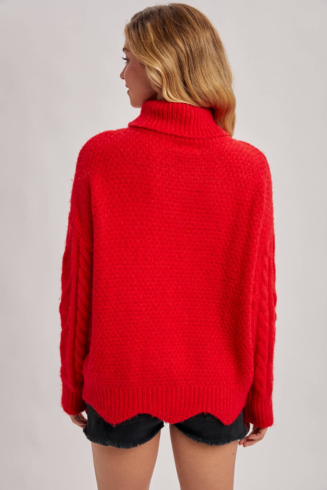 Amorè Red Turtleneck Sweater