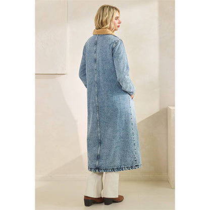 Colorado Lined Long Denim Jacket