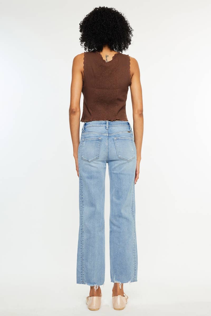 Kancan Jocelyn Midrise Straight Leg Denim