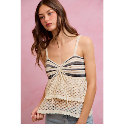 Hattie Crocheted Tiered Tank