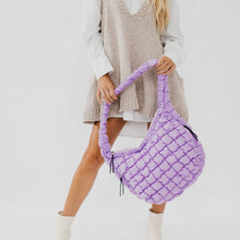 Load image into Gallery viewer, Carmen Quilted Hobo Tote Bag