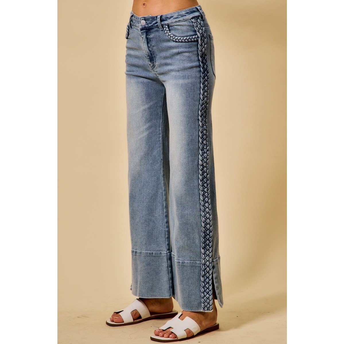 Carmen Braided Split Seam Jeans